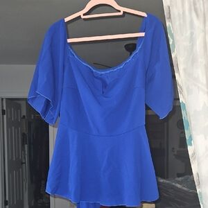 Elegant Blue Blouse